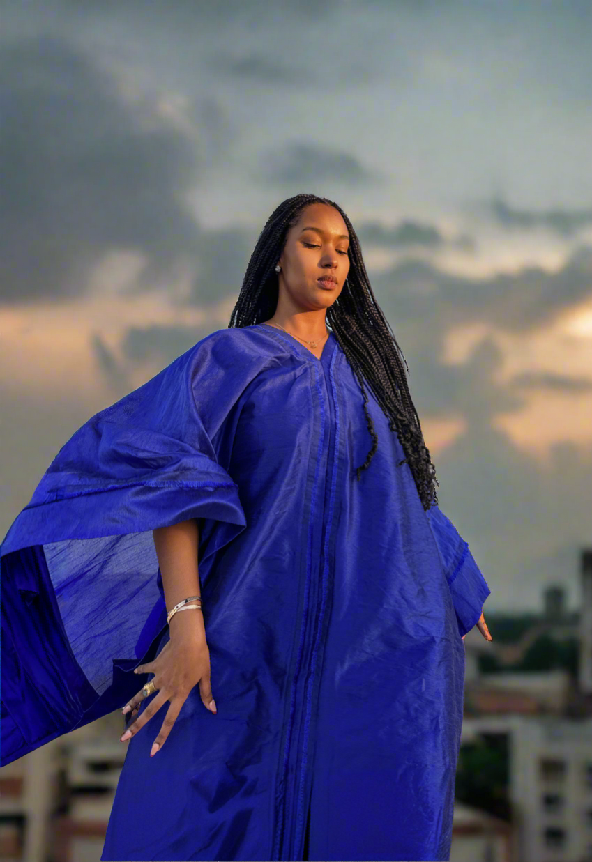 Harmattan Boubou - Royal Blue - Mwami