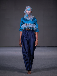 MWAMI Organza-Hood Top — Harmattan '26