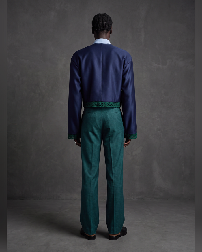 MWAMI green trousers, Harmattan '25, back view