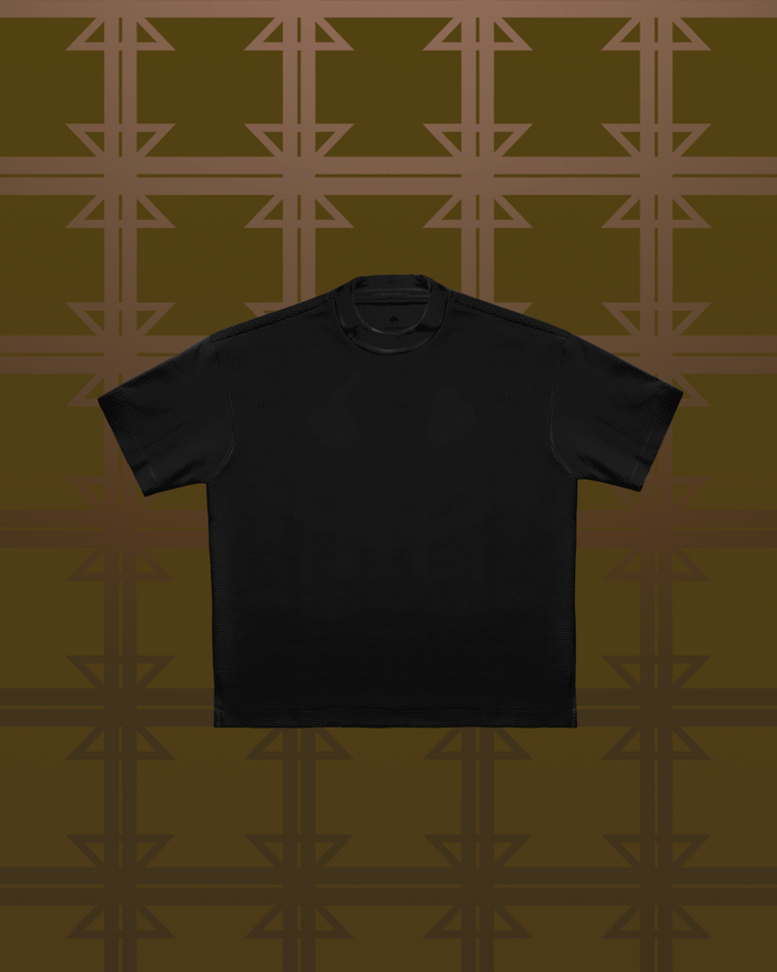 Deep Fry Logo T-Shirt - Back Only - Black - Mwami