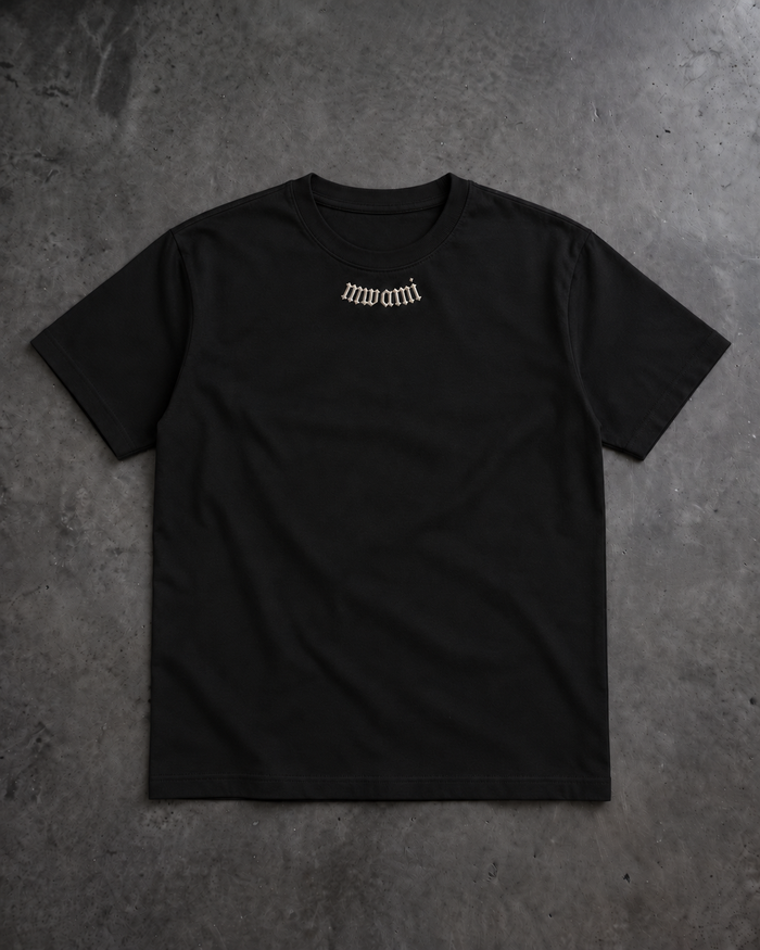 Embroidered Logo Tee - Black
