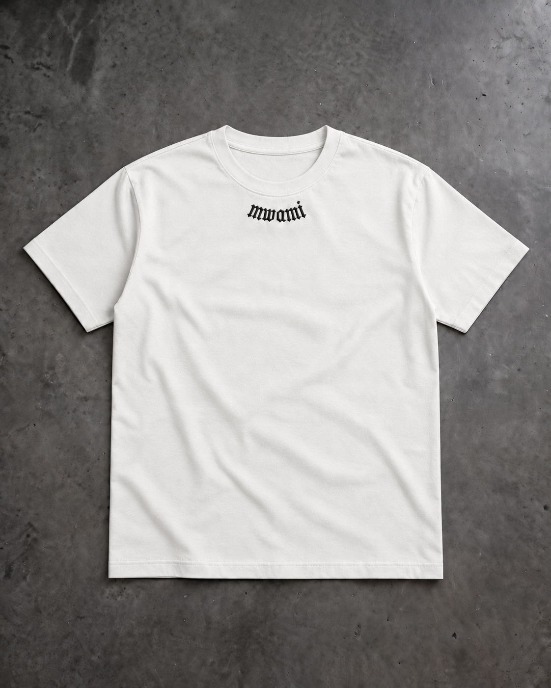 Embroidered Logo Tee - White