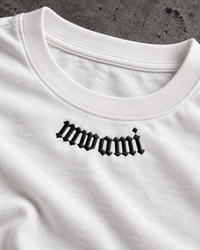 Embroidered Logo Tee - White