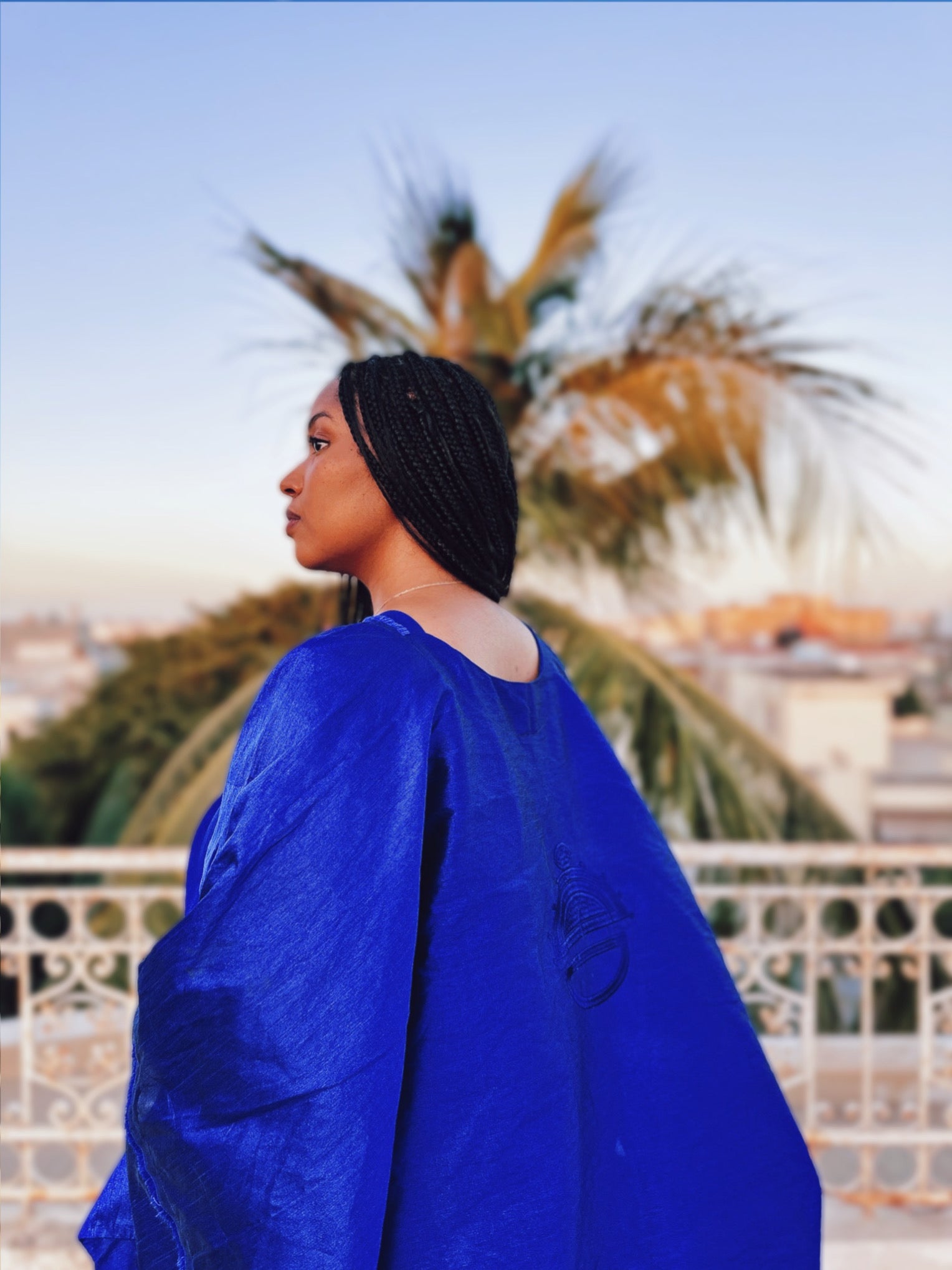 Harmattan Boubou - Royal Blue - Mwami