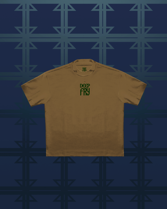 Deep Fry Logo T-Shirt - Desert Brown - Mwami