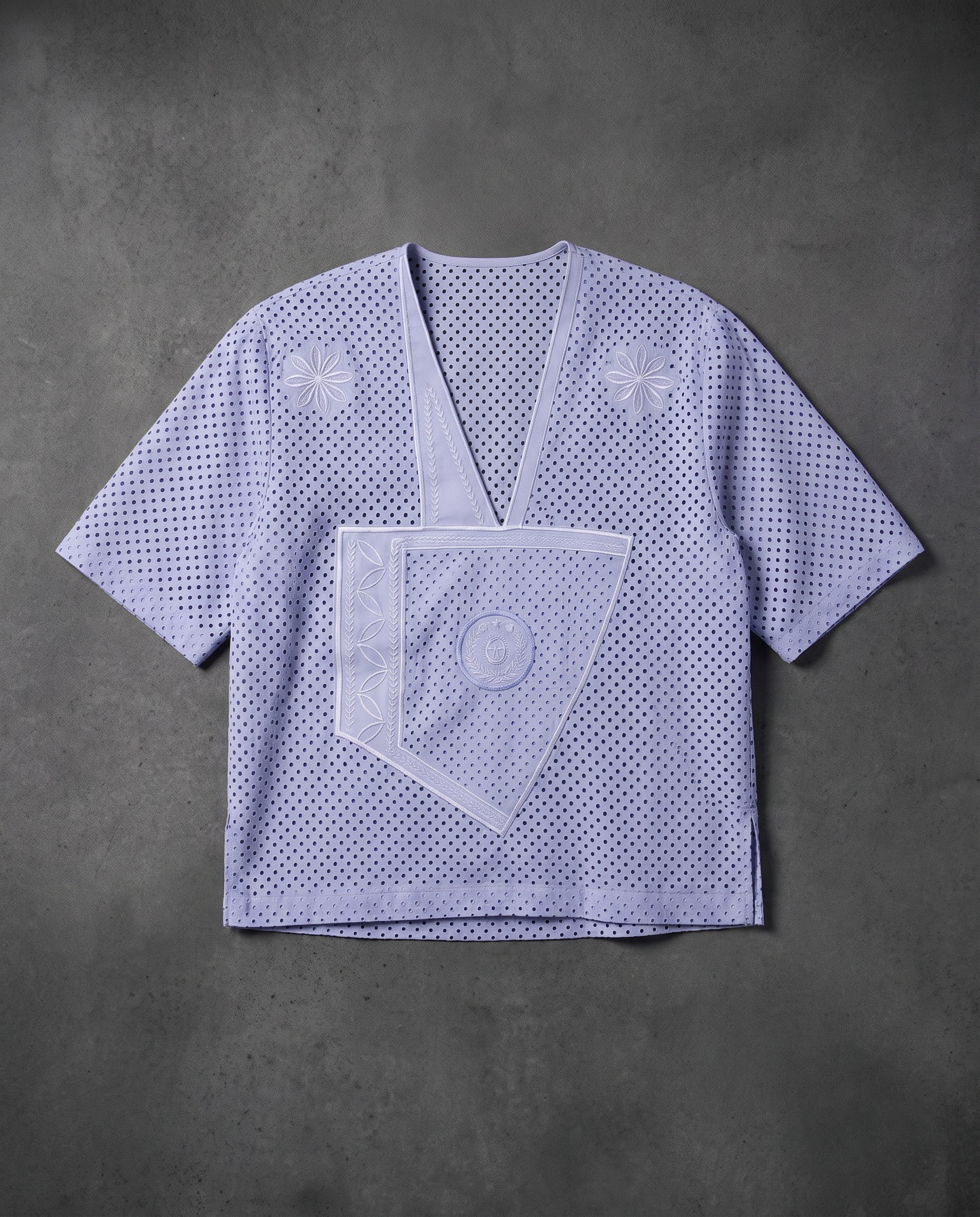 MWAMI Eyelet Crest Top — Harmattan '25