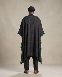 MWAMI Plaid Lace Cape — Harmattan '25