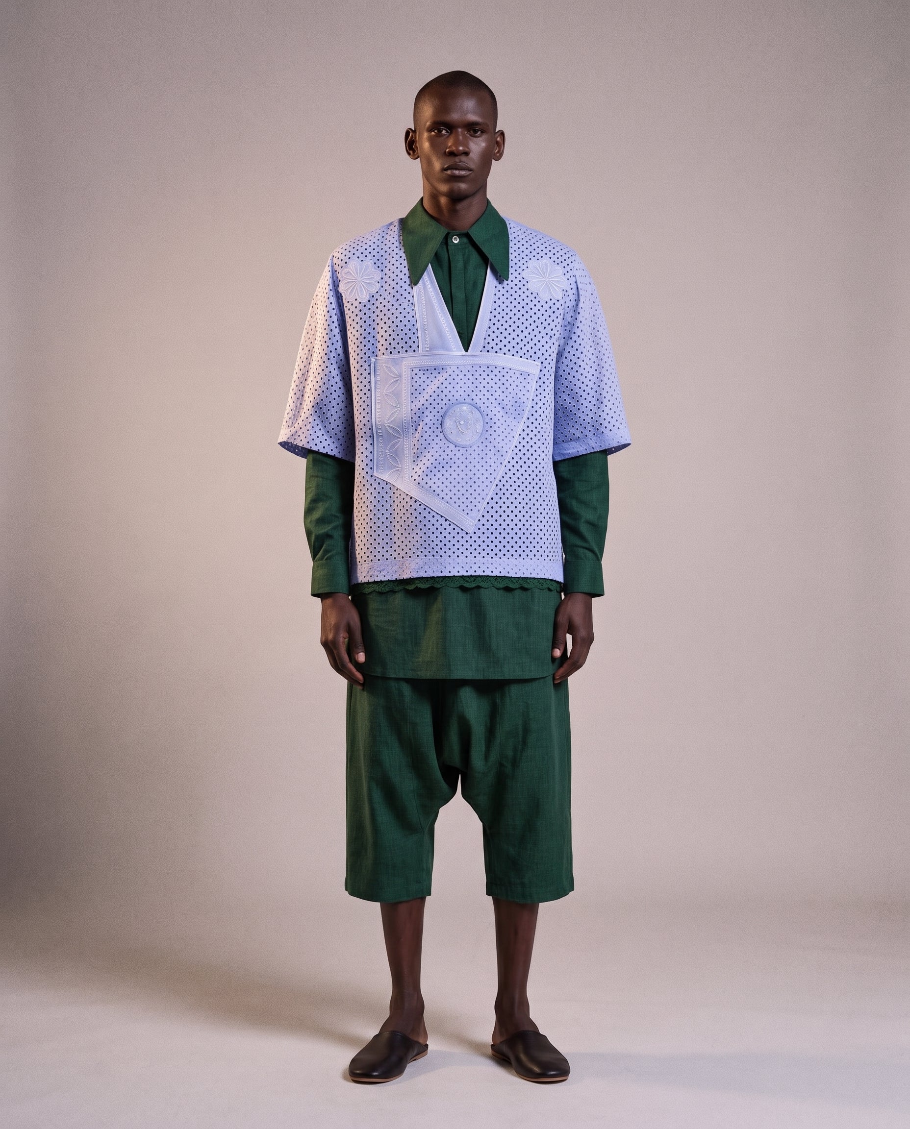 MWAMI Eyelet Crest Top — Harmattan '25